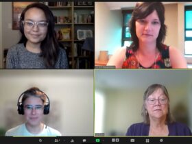 Jennifer Embree, Carrie Blabac-Myers, Neyda Gilman and Susan Boyle meeting via Zoom July 29th 2021
