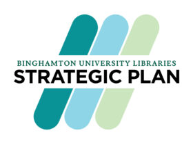 Strategic Plan logo, with 3 complementary colors representing the 3 goals of the plan