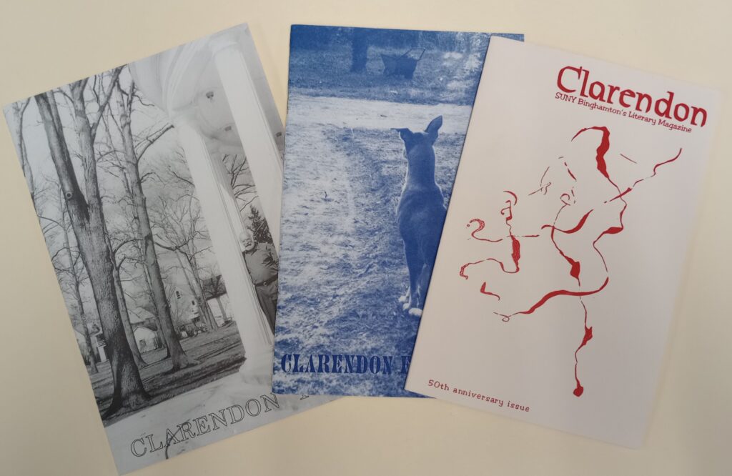 Covers of three issues of Clarendon publication