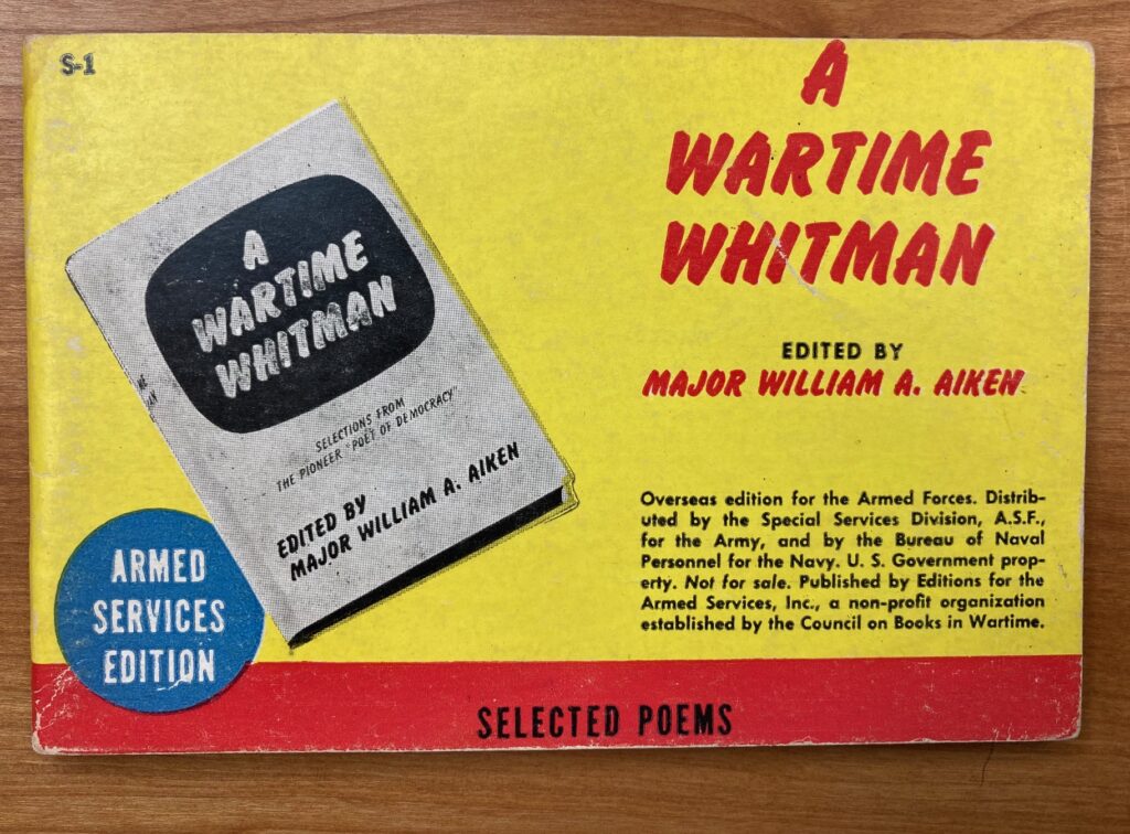 Cover of A Wartime Whitman