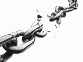 Image of a breaking chain