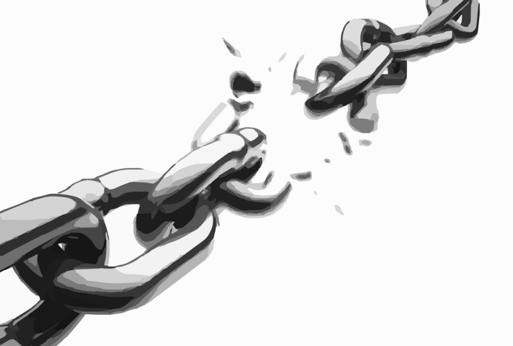 Image of a breaking chain