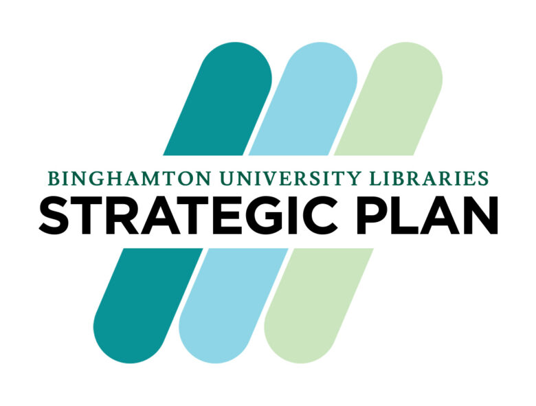 Strategic Plan logo, with 3 complementary colors representing the 3 goals of the plan