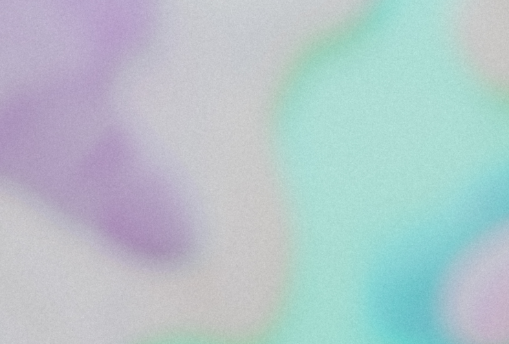 abstract illustration with purple and aqua colors on a gray background