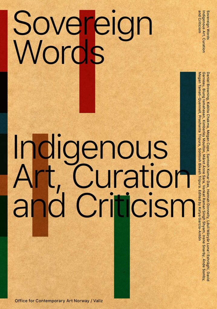 cover for the book Sovereign words: Indigenous art, curation and criticism 