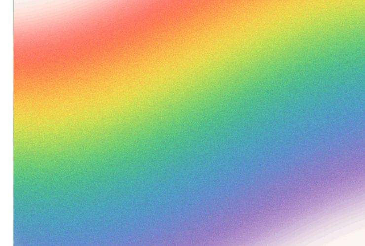 illustration of an out of focus rainbow