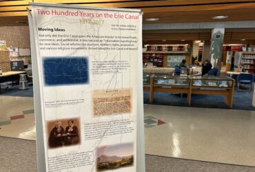 Traveling Exhibit Display located in the Science Library