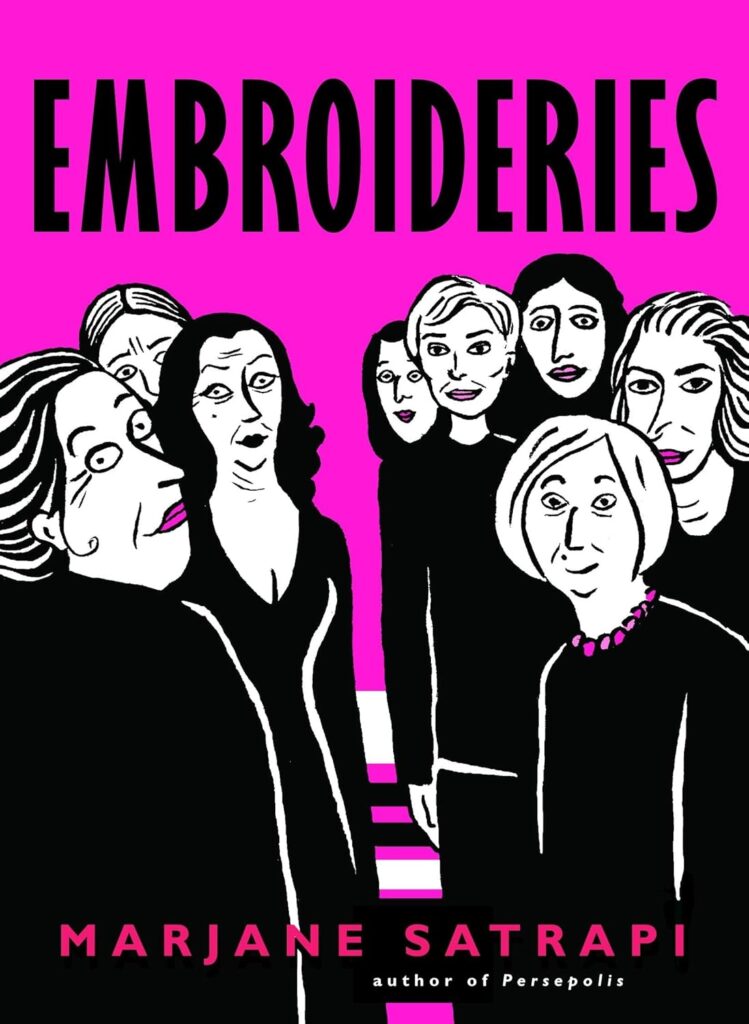 cover for the book Embroideries by Marjane Satrapi